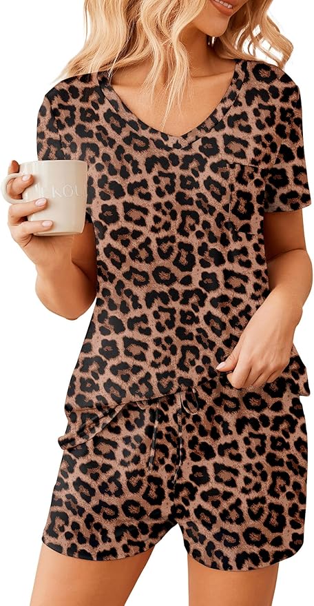 Women's Pajama Set - Short Sleeve - 2 Piece