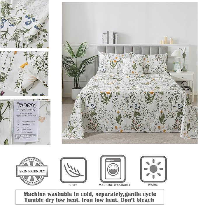 Bed Sheet Set - Twin XL - 4 Piece