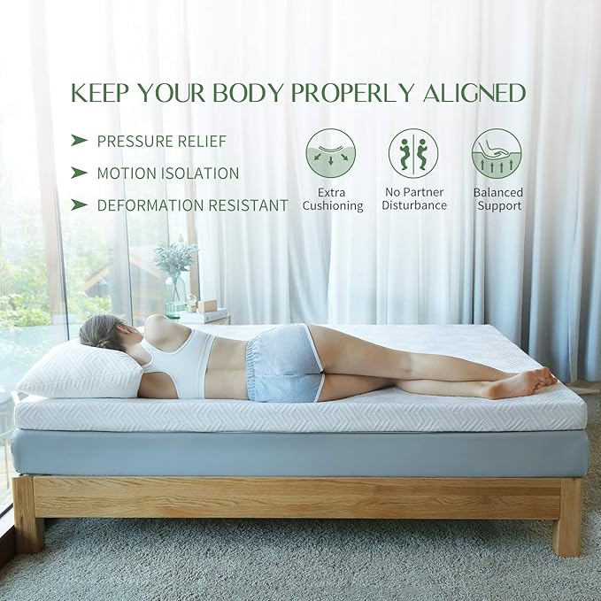 Memory Foam Mattress Topper - Twin