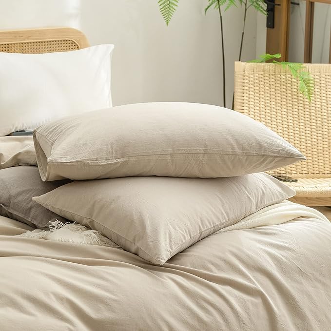 Linen Duvet Cover Set - Queen - 3 Piece