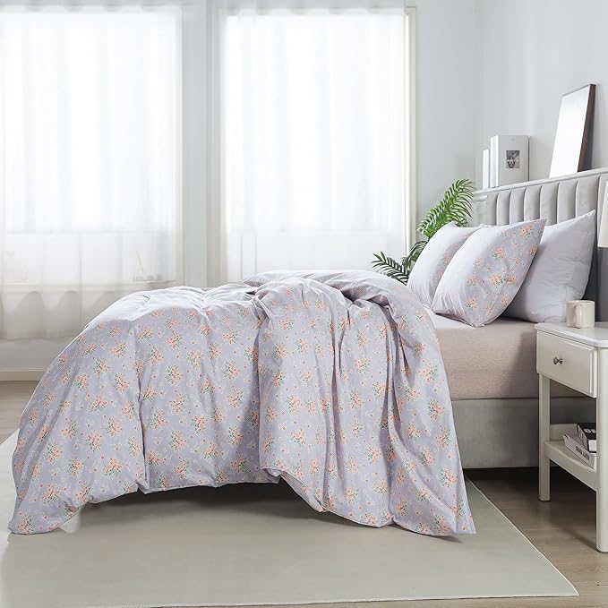 100% Cotton Duvet Cover Set - Queen - 3 Piece