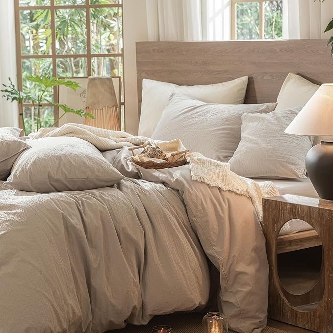 Linen Duvet Cover Set - Twin