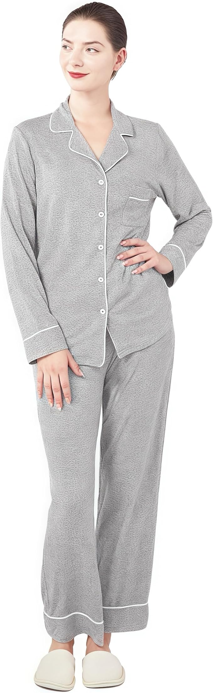 Women's Pajama Set - Long Sleeve - 2 Piece