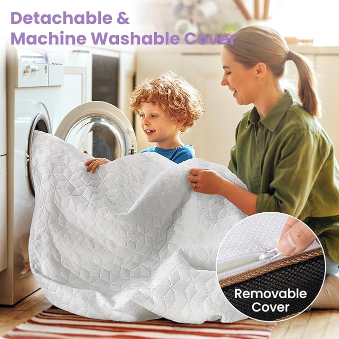 Memory Foam Cooling Mattress Topper - King