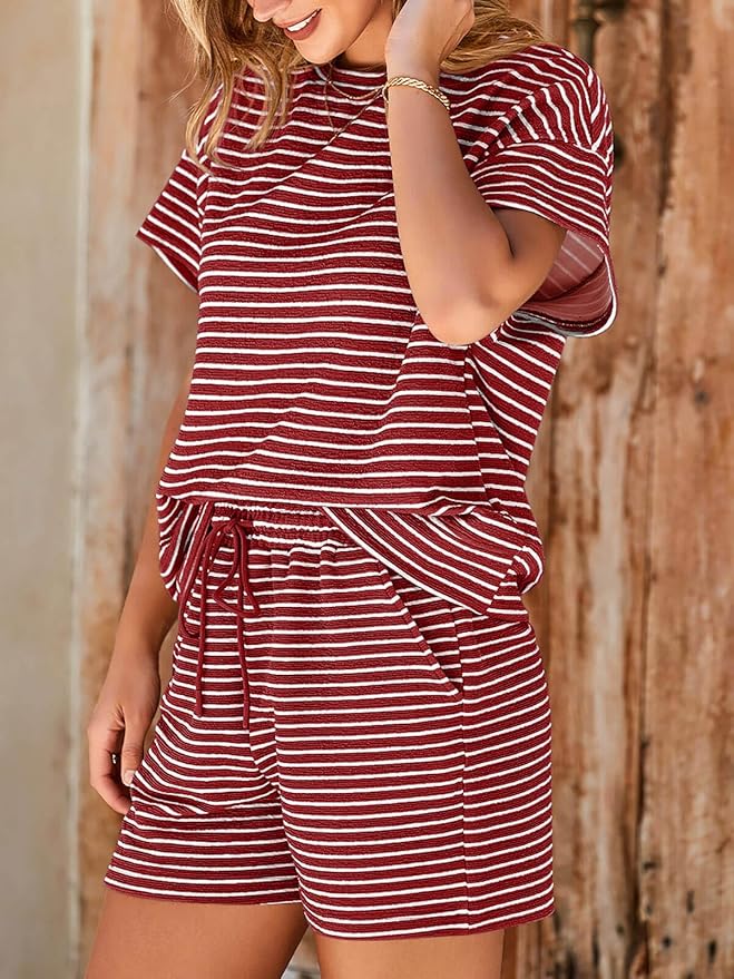 Shorts Pajama Set - Short Sleeve - 2 Piece