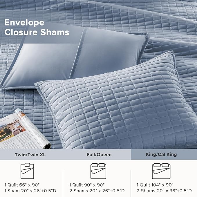 Quilt Set - King - 3 Piece