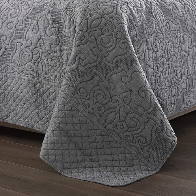 Microfiber Quilt Set - King - 3 Piece