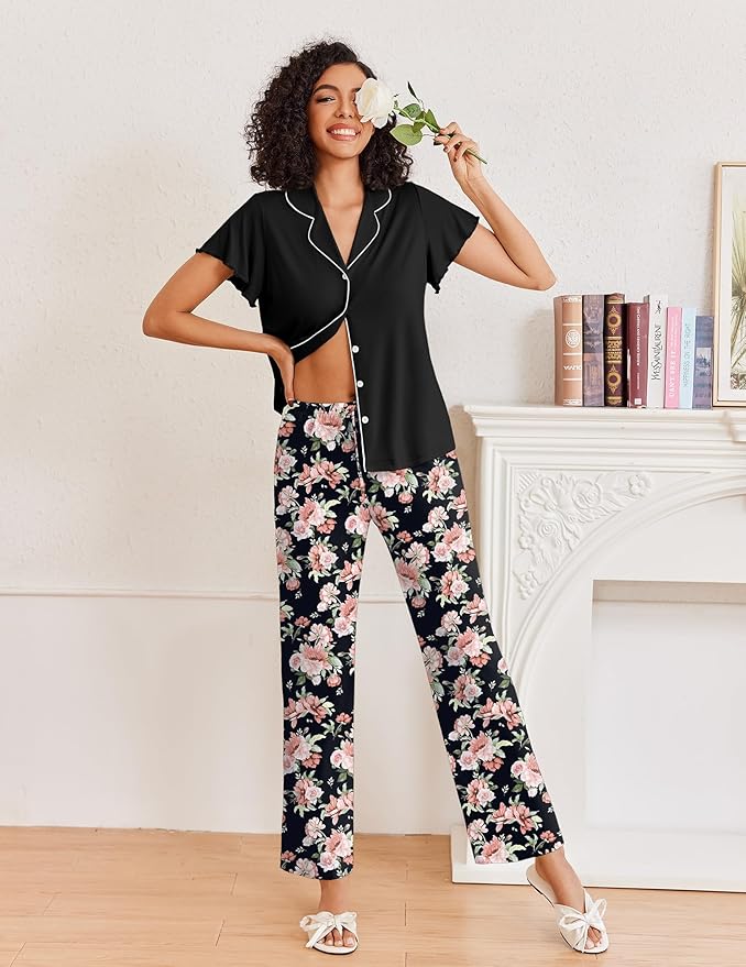 Women's Pants Pajama Set - 2 Piece