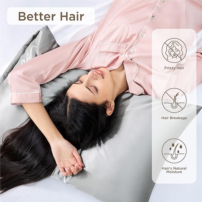 Satin Pillowcase Set - King - 20 x 36 in - 4 Piece