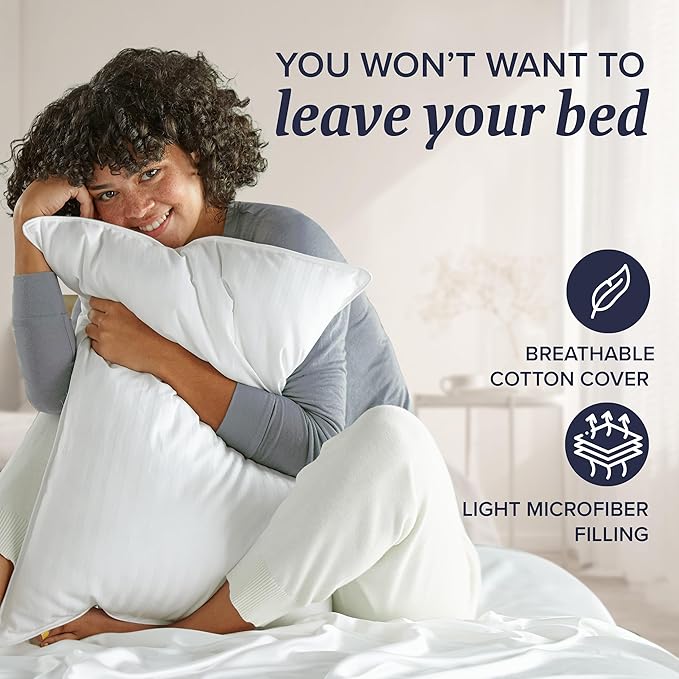 Down Alternative Bed Pillow - King - 2 Piece