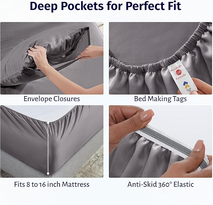 Bed Sheet Set - King - 4 Piece