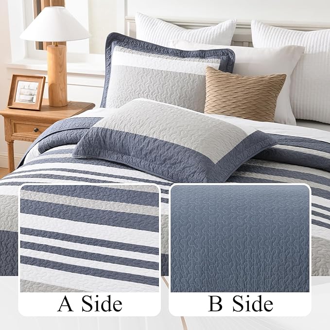 100% Cotton Bedding Set - Queen - 3 Piece