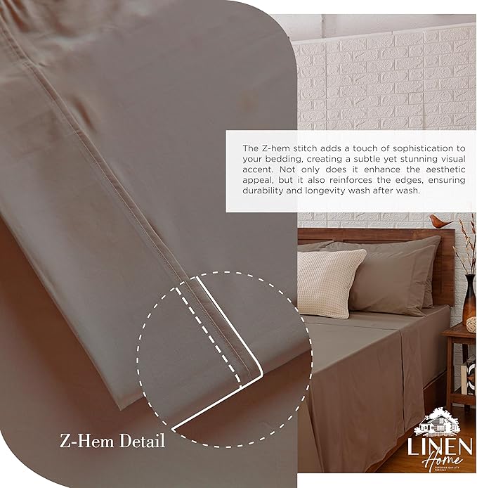 100% Cotton Bed Sheet Set - Twin - 3 Piece