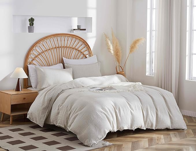 Linen Duvet Cover Set - Queen - 3 Piece