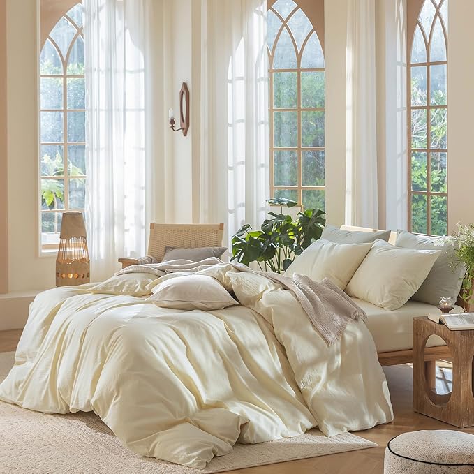Linen Duvet Cover Set - Queen