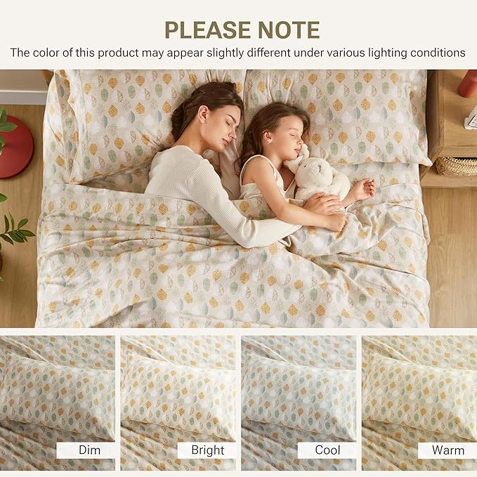 100% Cotton Bed Sheet Set - Twin XL - 3 Piece