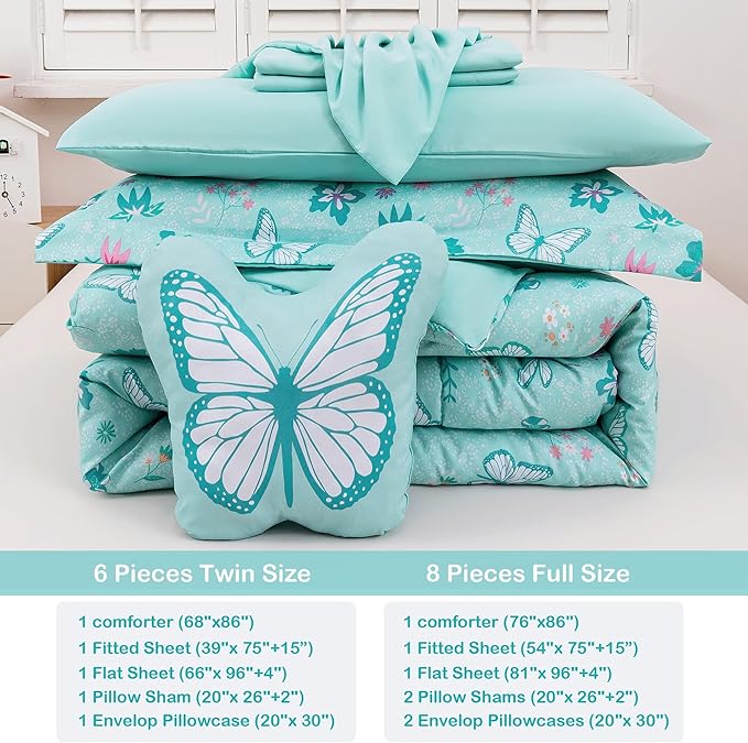 Microfiber Comforter Set - Full - 8 Piece