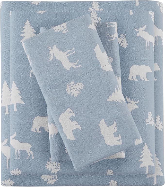 Flannel Bed Sheet Set - Queen - 4 Piece