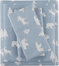 Flannel Bed Sheet Set - King - 4 Piece