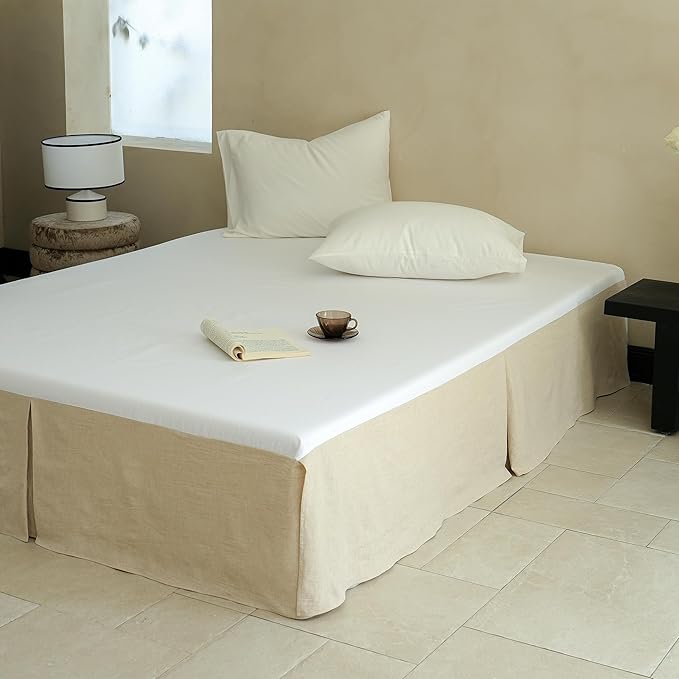 Linen Bed Skirt - Queen - 14 in Drop