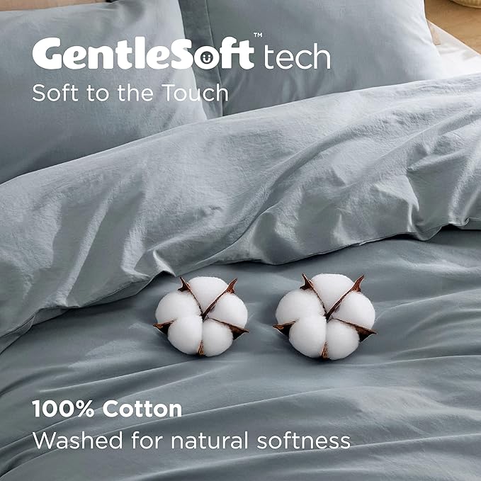 Linen Duvet Cover Set - Queen - 3 Piece