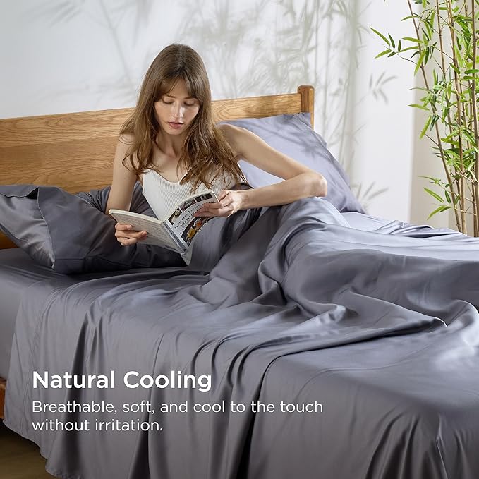 Bamboo Cooling Bed Sheet Set - Queen
