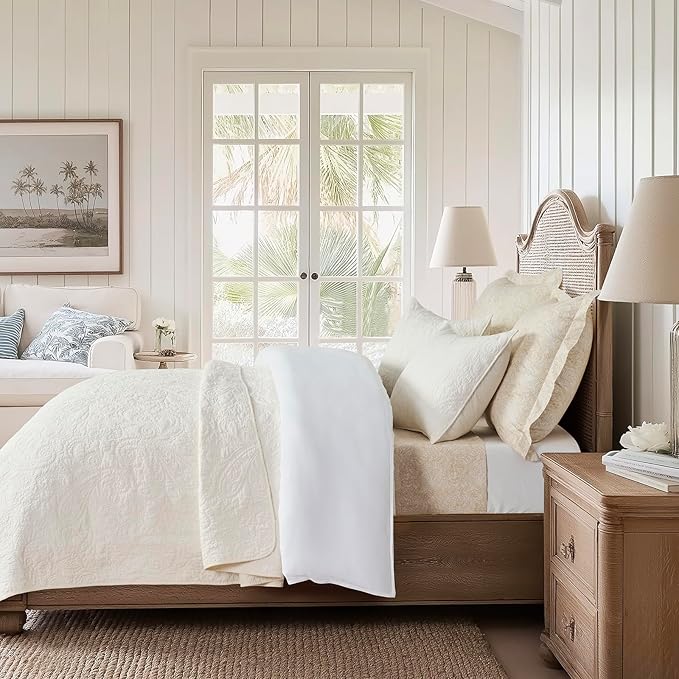 100% Cotton Quilt Set - King - 3 Piece