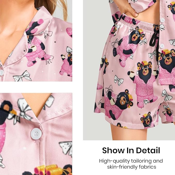 Women's Pajama Set - Short Sleeve - 2 Piece