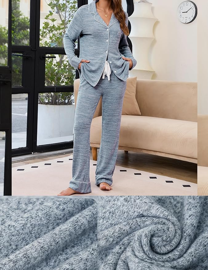 Women's Pants Pajama Set - Long Sleeve - 2 Piece