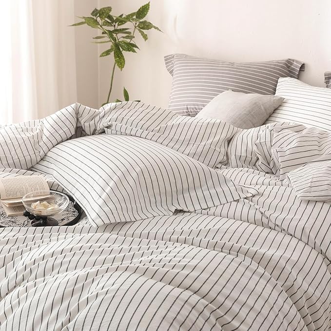 Linen Duvet Cover Set - Twin