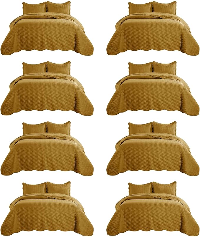 Microfiber Quilt Set - California King - 8 Pack