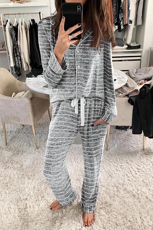 Women's Pajama Set - Long Sleeve - 2 Piece