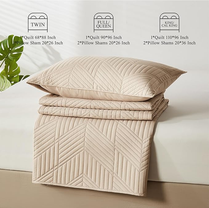 Microfiber Quilt Set - Twin