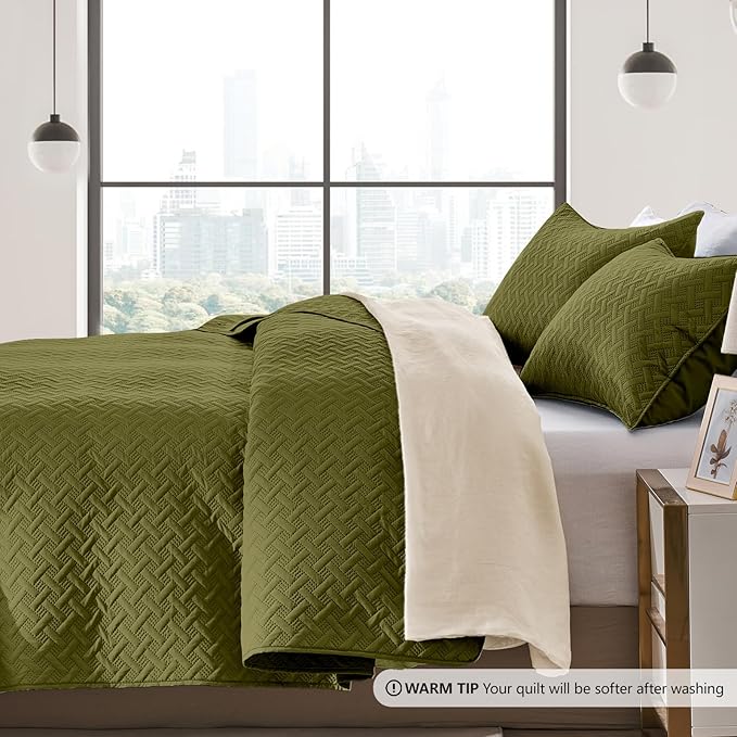 Microfiber Quilt Set - Twin - 2 Piece