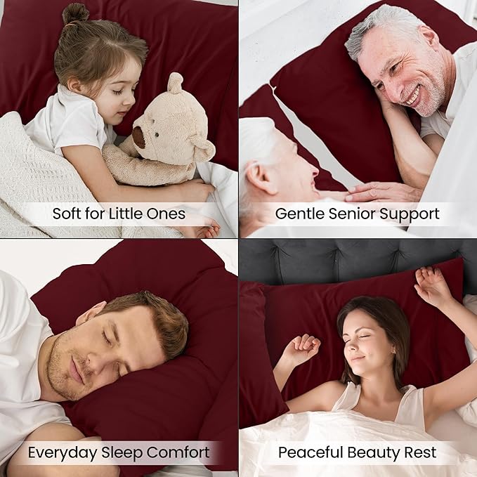 Microfiber Pillowcase Set - King - 20 x 40 in - 2 Pack