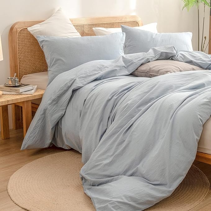 Linen Duvet Cover Set - King - 3 Piece