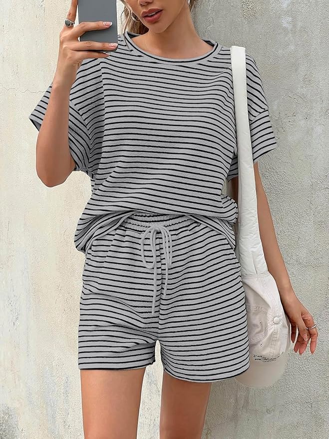 Shorts Pajama Set - Short Sleeve - 2 Piece
