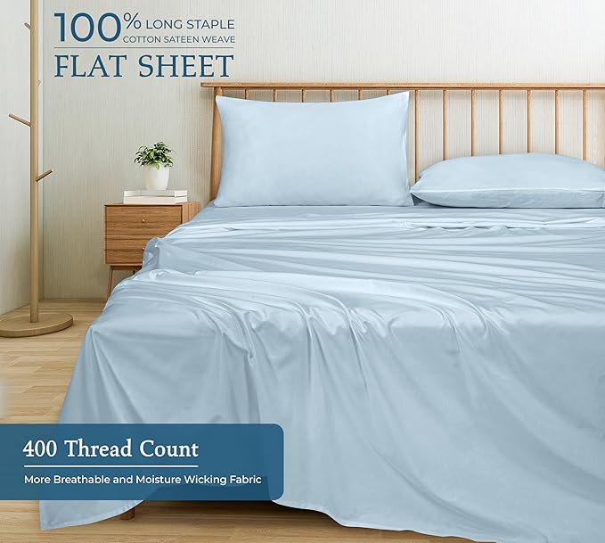 Linen Cooling Flat Sheet - King
