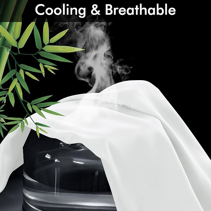 Bamboo Cooling Pillowcase Set - Standard - 2 Pack - 2 Piece