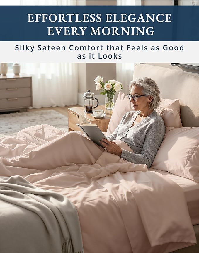Linen Bed Sheet Set - Full