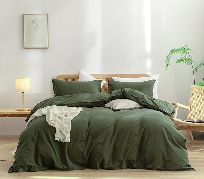 Linen Duvet Cover Set - King - 3 Piece