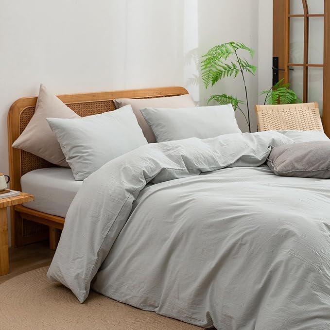 Linen Duvet Cover Set - King - 3 Piece