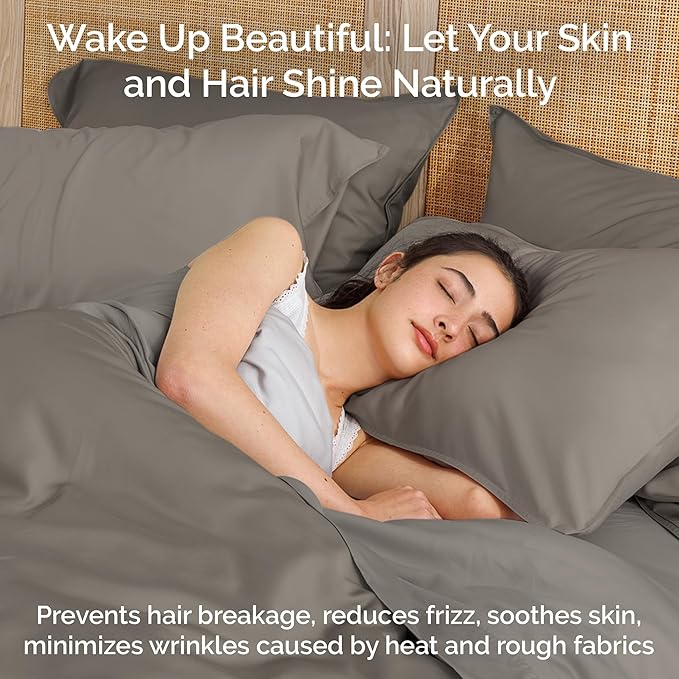 Bamboo Cooling Duvet Cover Set - Queen - 3 Piece