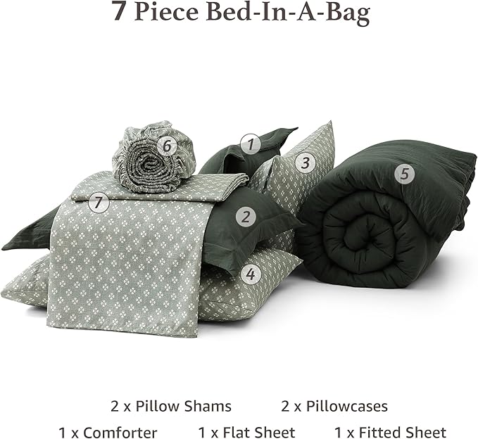 Comforter Set - King - 7 Piece