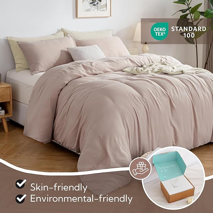 Linen Duvet Cover Set - Full - 3 Piece