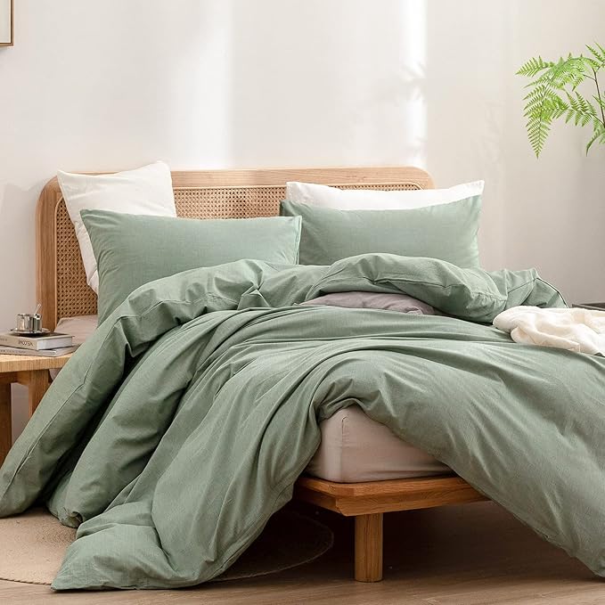Linen Duvet Cover Set - King - 3 Piece
