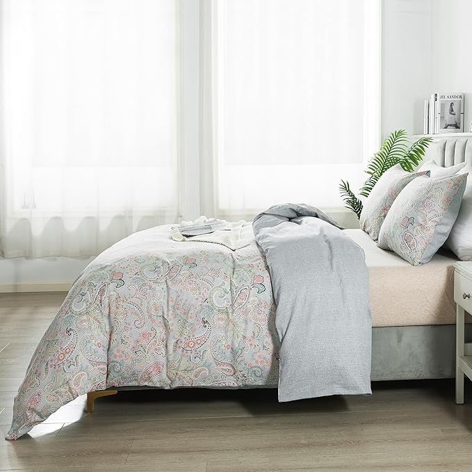 100% Cotton Duvet Cover Set - Queen - 3 Piece