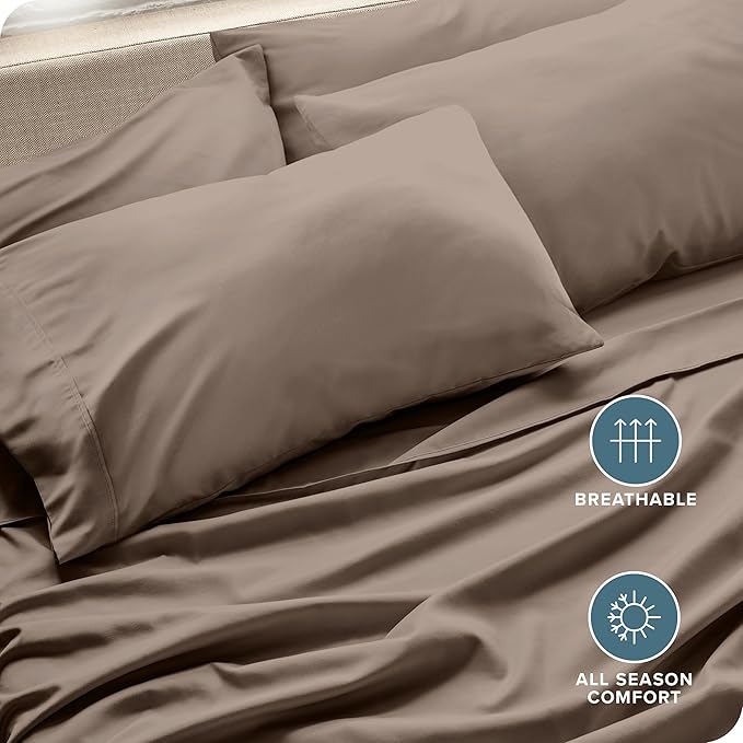 Microfiber Cooling Pillowcase Set - King - 4 Pack - 4 Piece