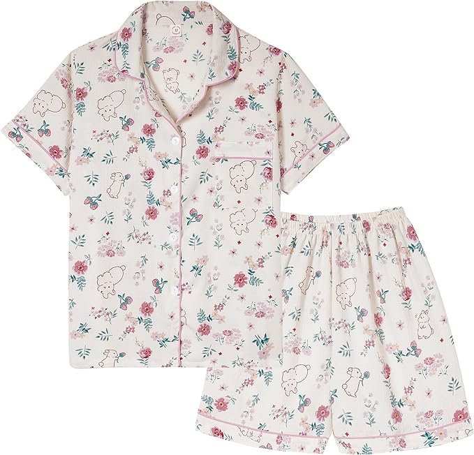 Shorts Pajama Set - Short Sleeve - 2 Piece