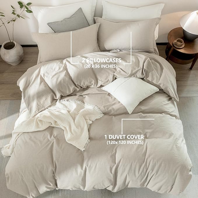 Linen Duvet Cover Set - King